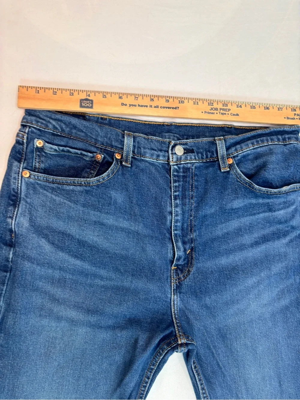 Levi's 505 Regular Fit Jeans Men's 38x32 Blue Straight Leg Denim